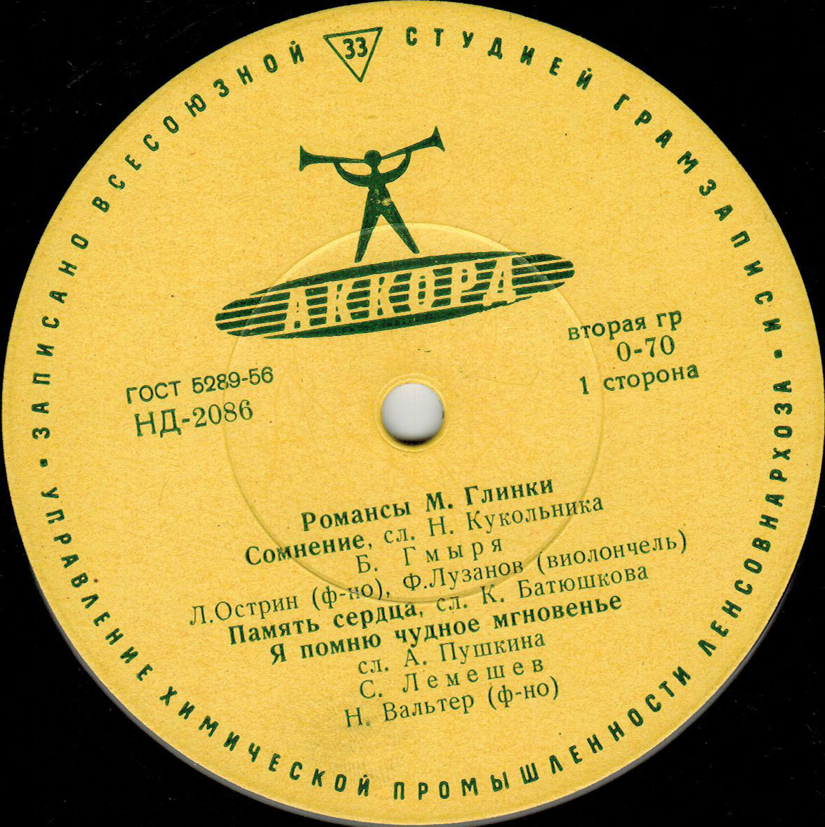 М. Глинка: Романсы