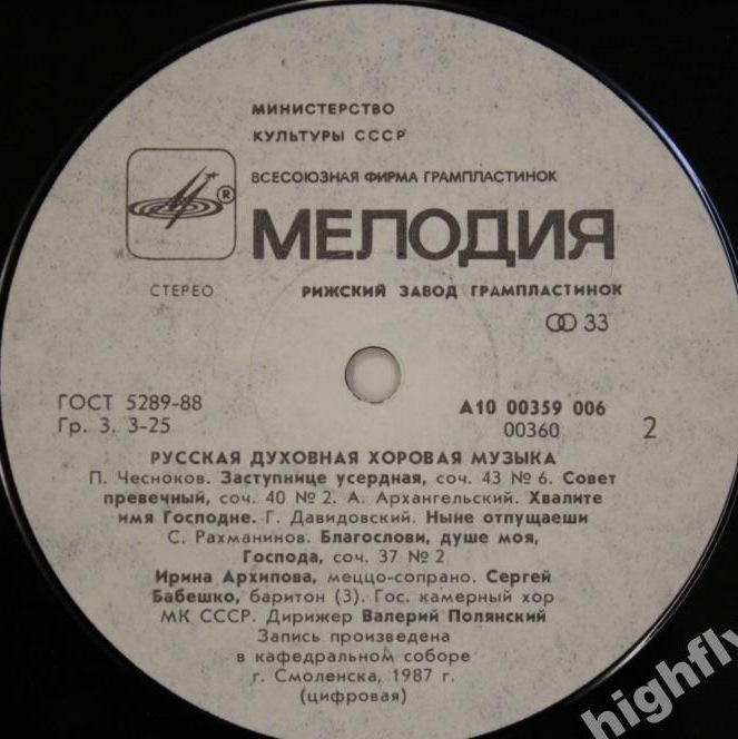 Русская духовная хоровая музыка