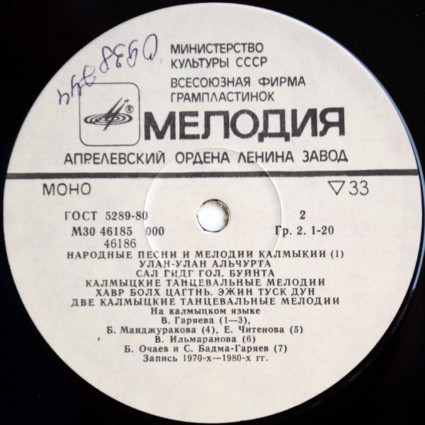 Песни и мелодии Калмыкии (1)