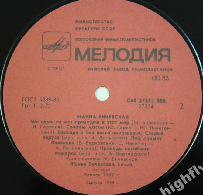 Жанна Бичевская