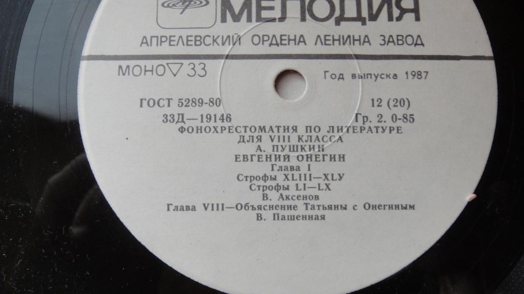 Фонохрестоматия по литературе для VIII класса