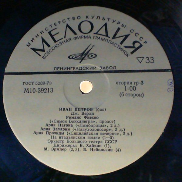 Иван Петров, бас