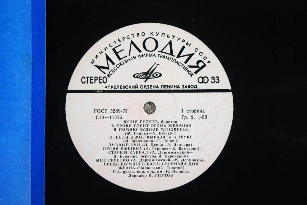 Поет Юрий Гуляев