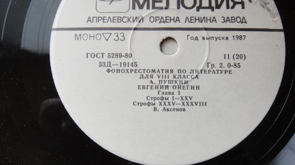 Фонохрестоматия по литературе для VIII класса