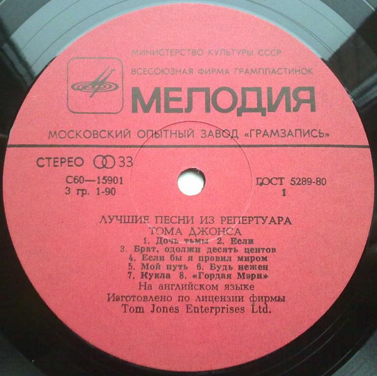Лучшие песни из репертуара Тома Джонса