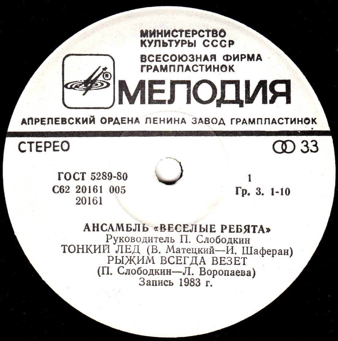 АНСАМБЛЬ «ВЕСЕЛЫЕ РЕБЯТА», рук. Павел Слободкин