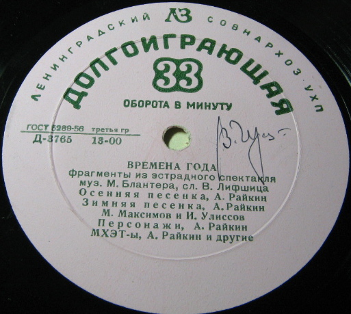 Аркадий Райкин. Времена года