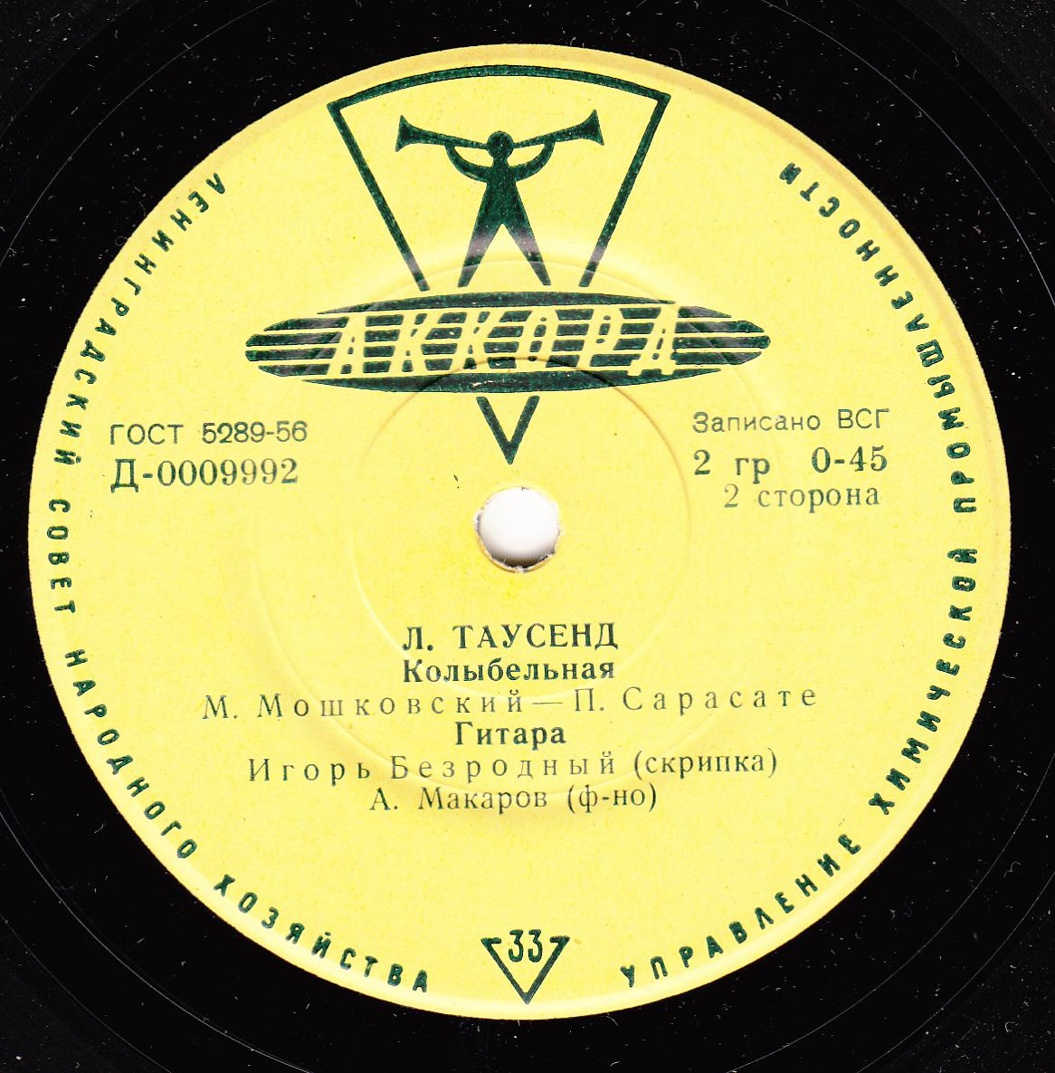 Игорь Безродный (скрипка)
