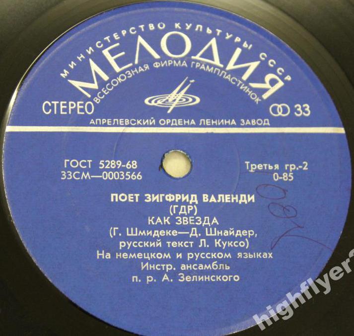 Поет Зигфрид Валенди (ГДР)