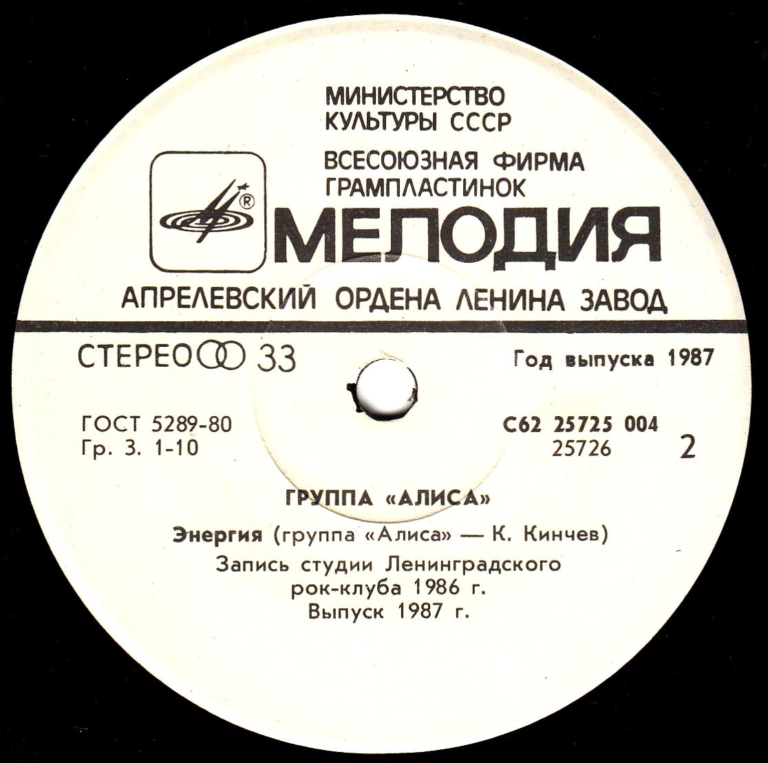 ГРУППА "АЛИСА"