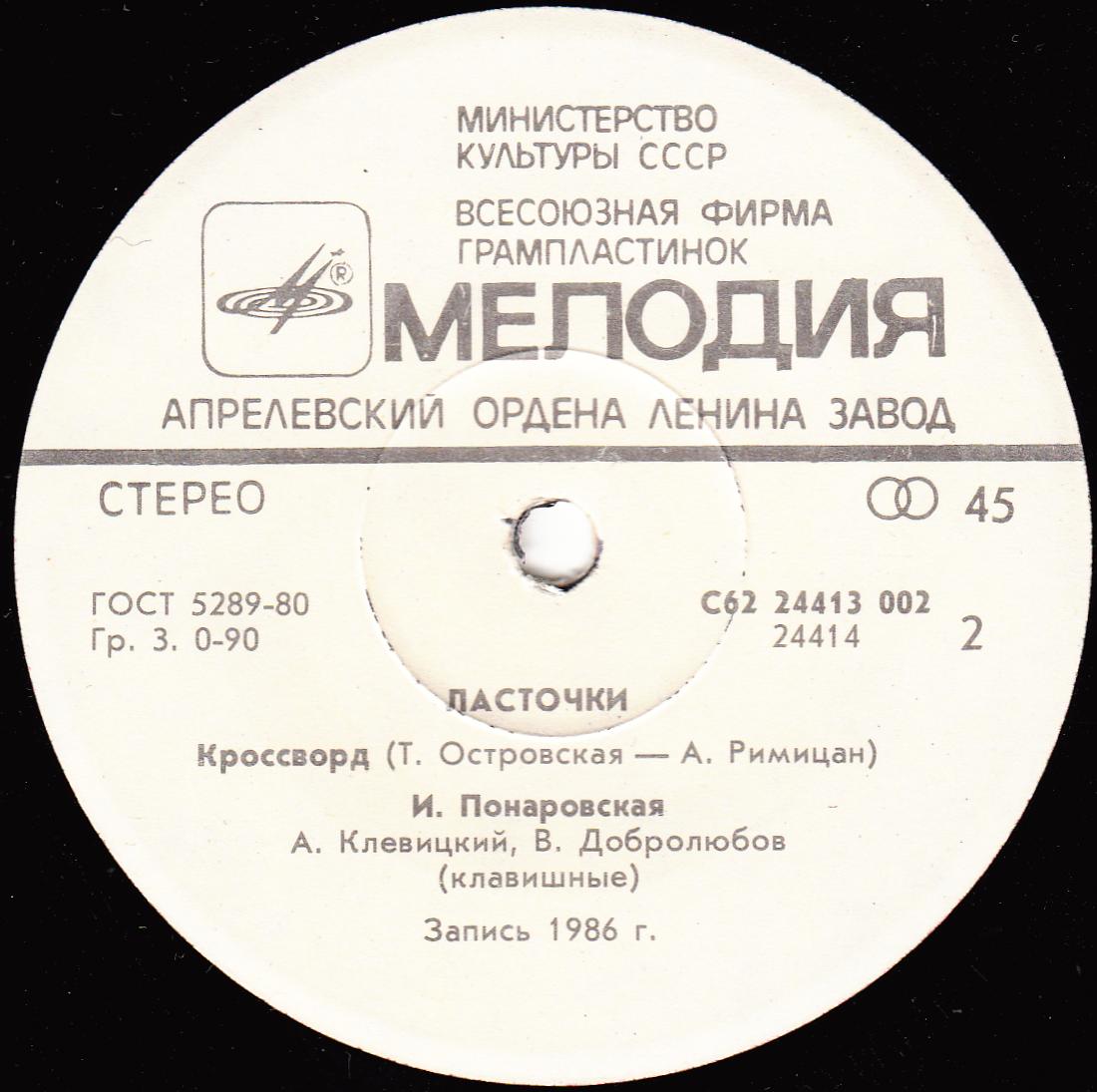 Ирина Понаровская - Ласточки