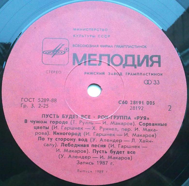 Рок-ансамбль "РУЯ" - Пусть будет всё