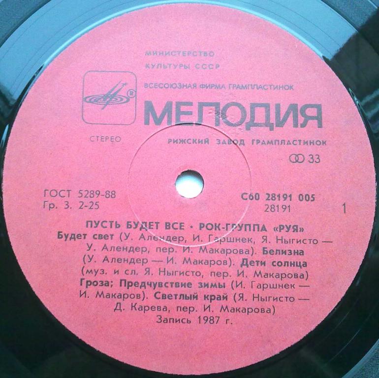 Рок-ансамбль "РУЯ" - Пусть будет всё