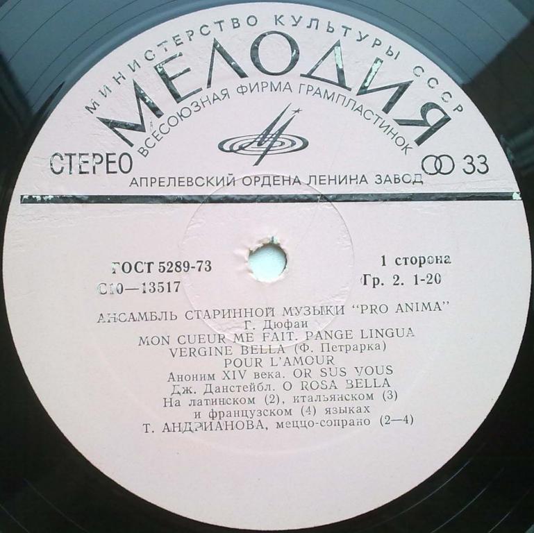 АНСАМБЛЬ СТАРИННОЙ МУЗЫКИ «PRO ANIMA»