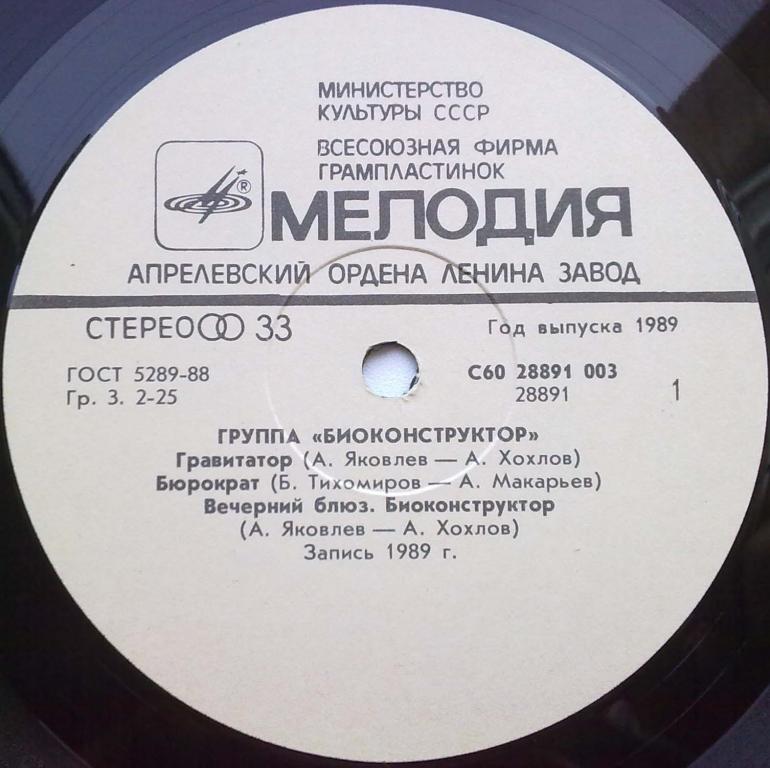 Группа "Биоконструктор", дуэт "Прощай, молодость"
