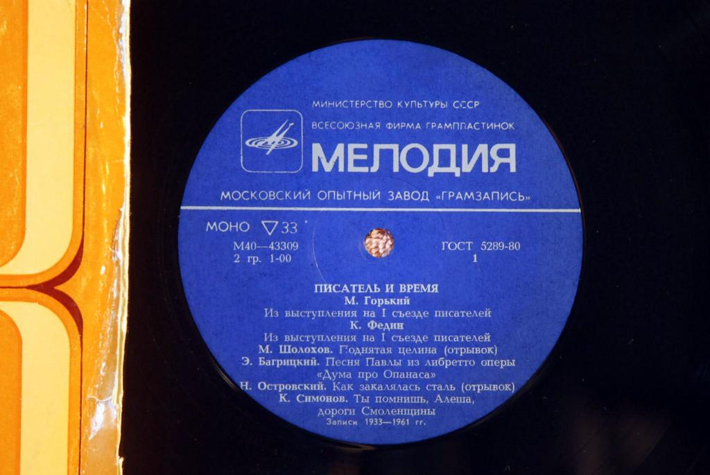 ПИСАТЕЛЬ И ВРЕМЯ