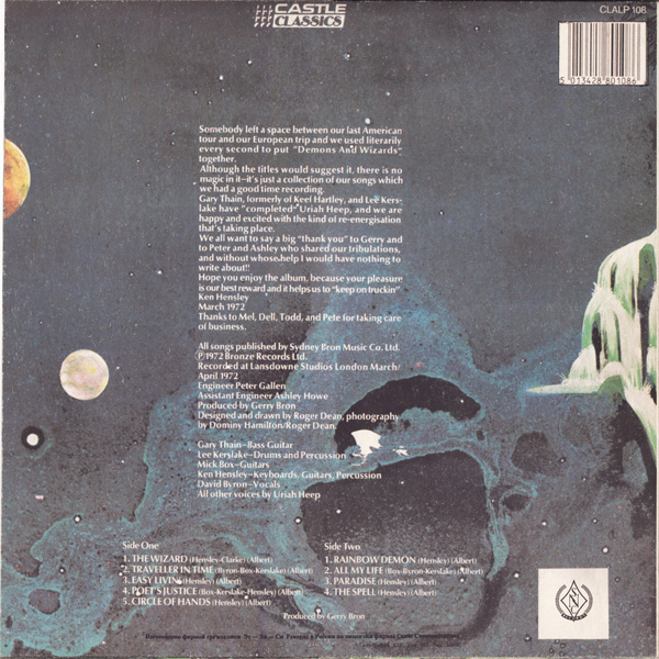 URIAH HEEP "Demons And Wizards"