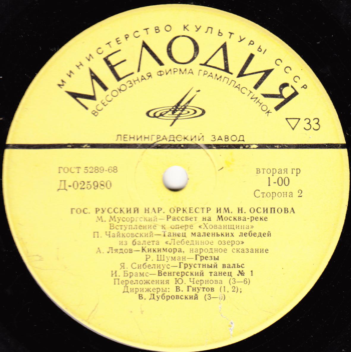 ГОС. АКАДЕМ. РУССКИЙ НАР. ОРКЕСТР им. Н. ОСИПОВА