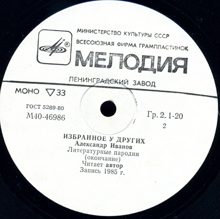 Александр Иванов. Избранное у других