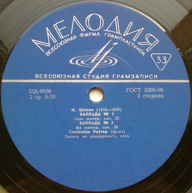 Л. Бетховен, Ф. Шопен. Играет Святослав Рихтер