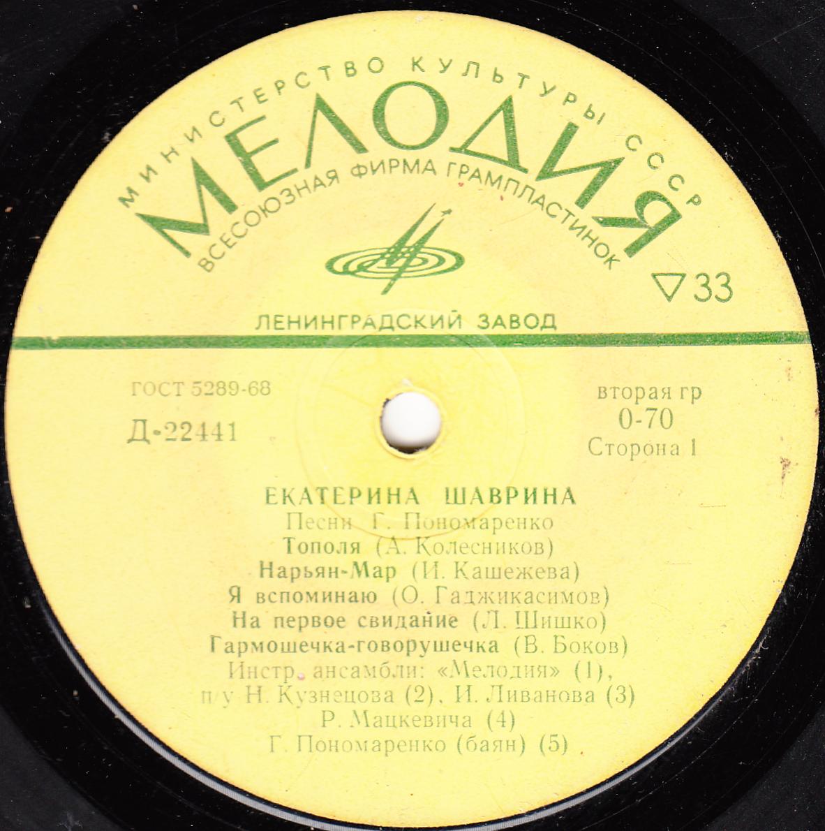 Екатерина Шаврина