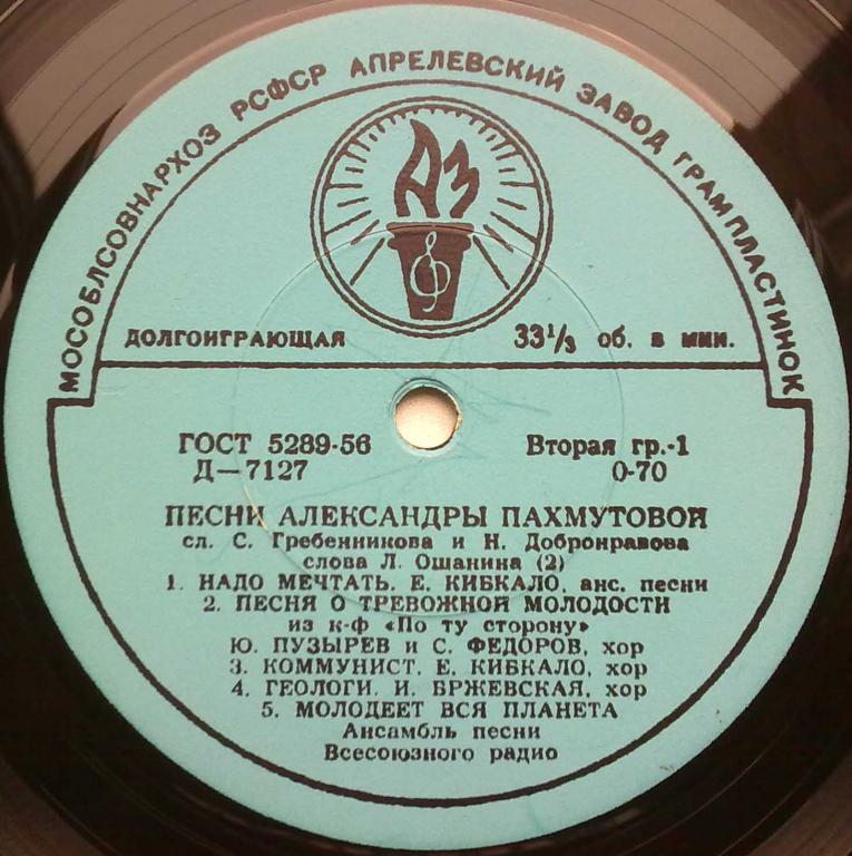 Песни Александры Пахмутовой