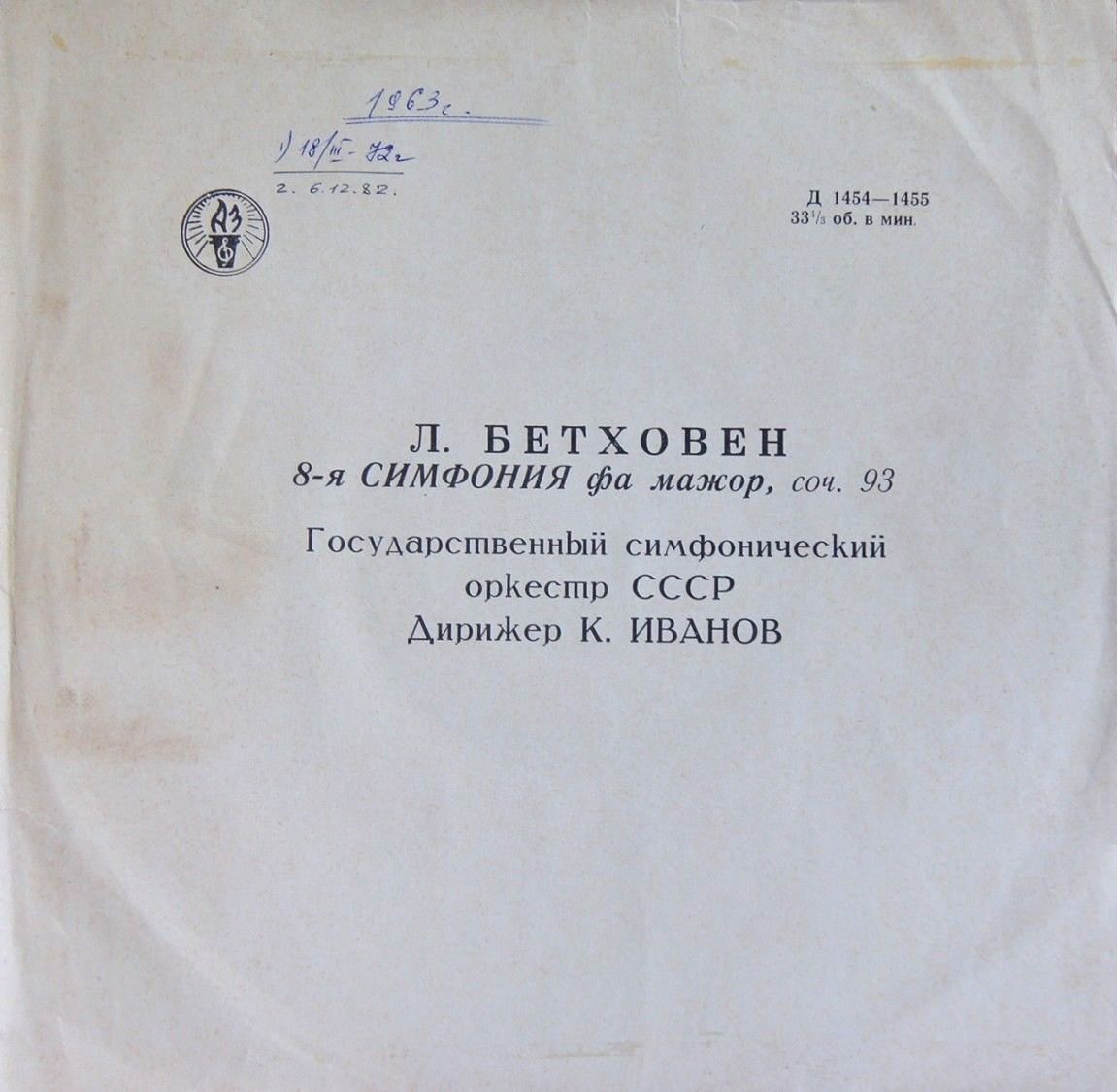 Л. Бетховен: Симфония № 8 (К. Иванов)