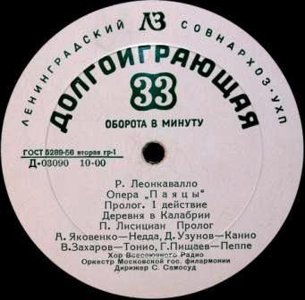 Р. Леонкавалло: Паяцы (опера)