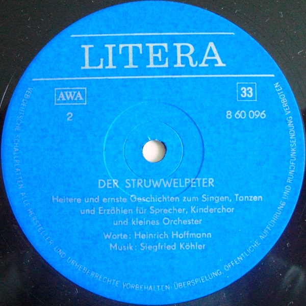 Heinrich Hoffmann - Der Struwwelpeter [по заказу немецкой фирмы LITERA, 8 60 096]
