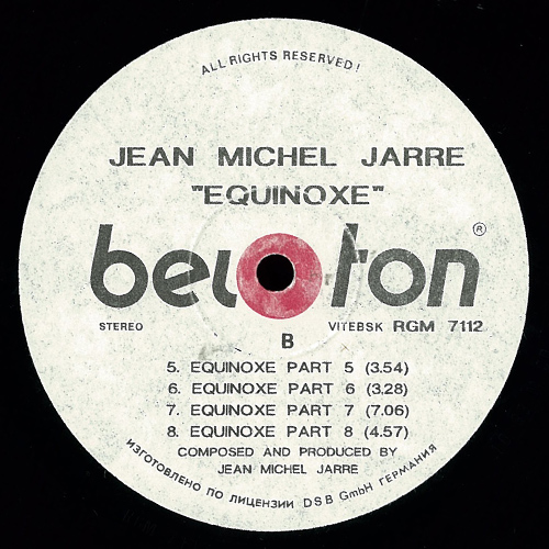 Jean-Michel JARRE. Equinoxe