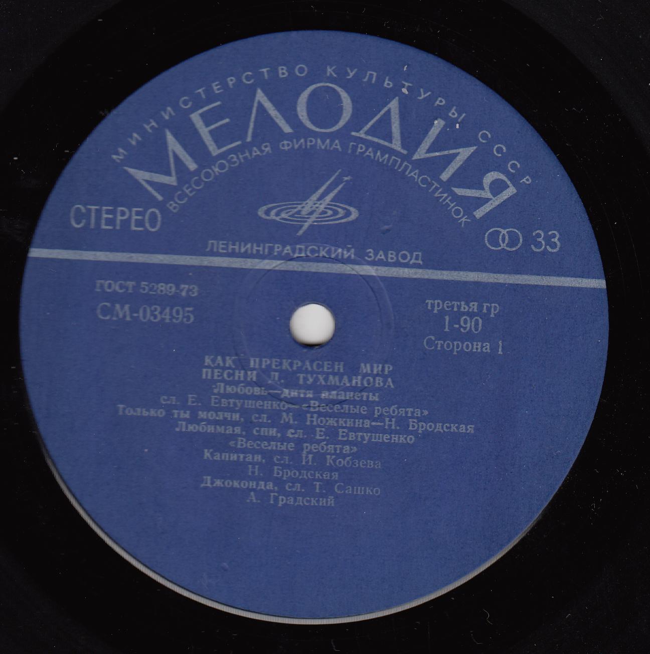 Давид Тухманов. Как прекрасен мир