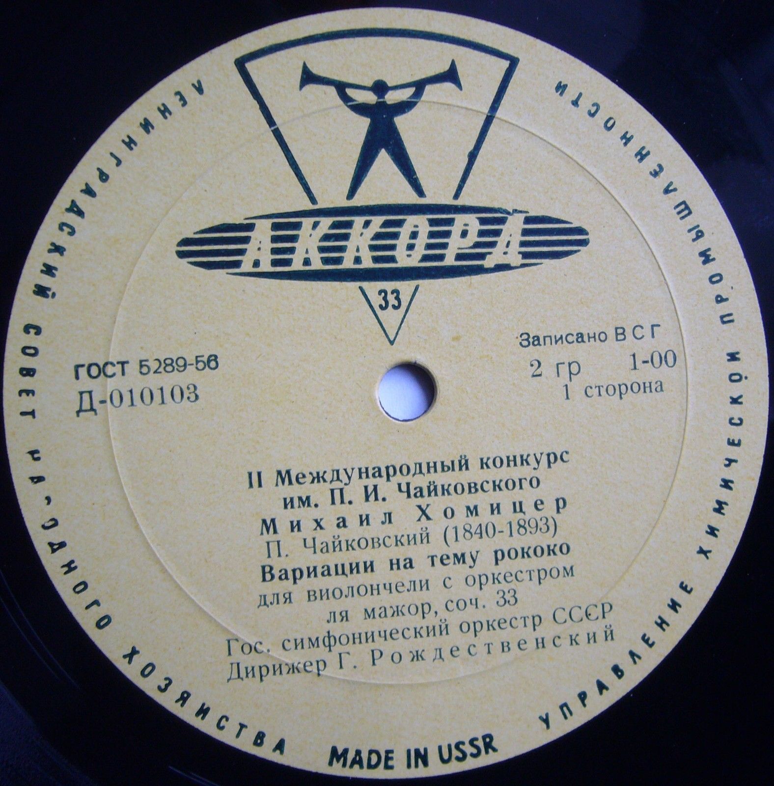 П. ЧАЙКОВСКИЙ, Р. ШУМАН. Играет Михаил Хомицер (виолончель)