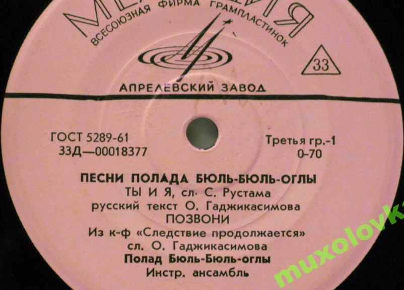Песни Полада Бюль-Бюль оглы