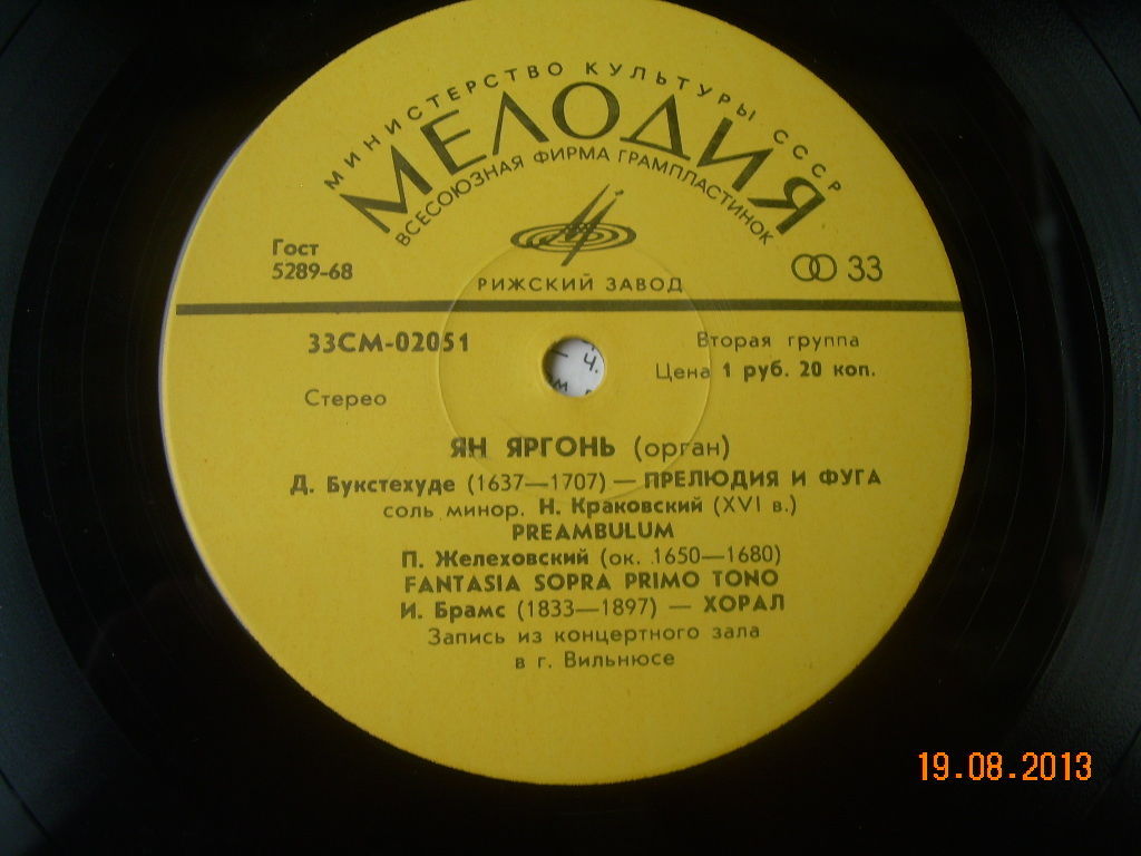 Ян Яргонь, орган