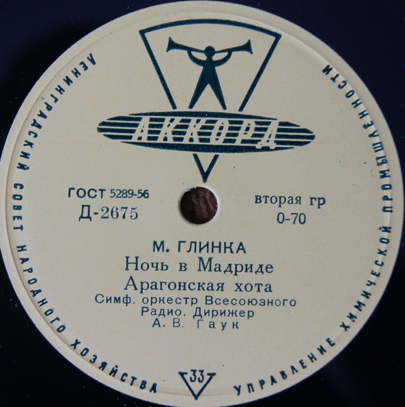 М. Глинка: Ночь в Мадриде, Арагонская хота, Симфония на две русские темы (А. Гаук)