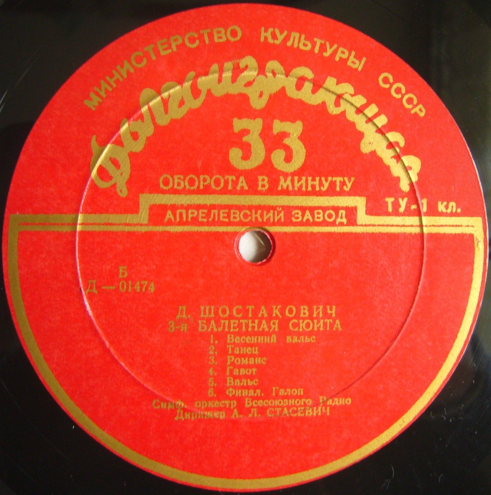 Д. ШОСТАКОВИЧ Балетная сюита № 3; А. ХАЧАТУРЯН Сюита из музыки к драме М. Лермонтова "Маскарад"