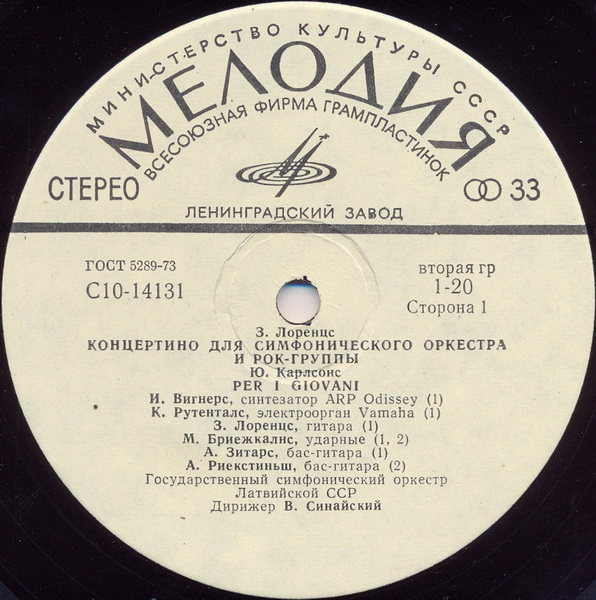 Лоренцс, Карлсонс, Плакидис, Васкс