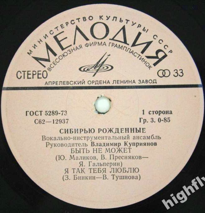 ВИА "СИБИРЬЮ РОЖДЕННЫЕ"