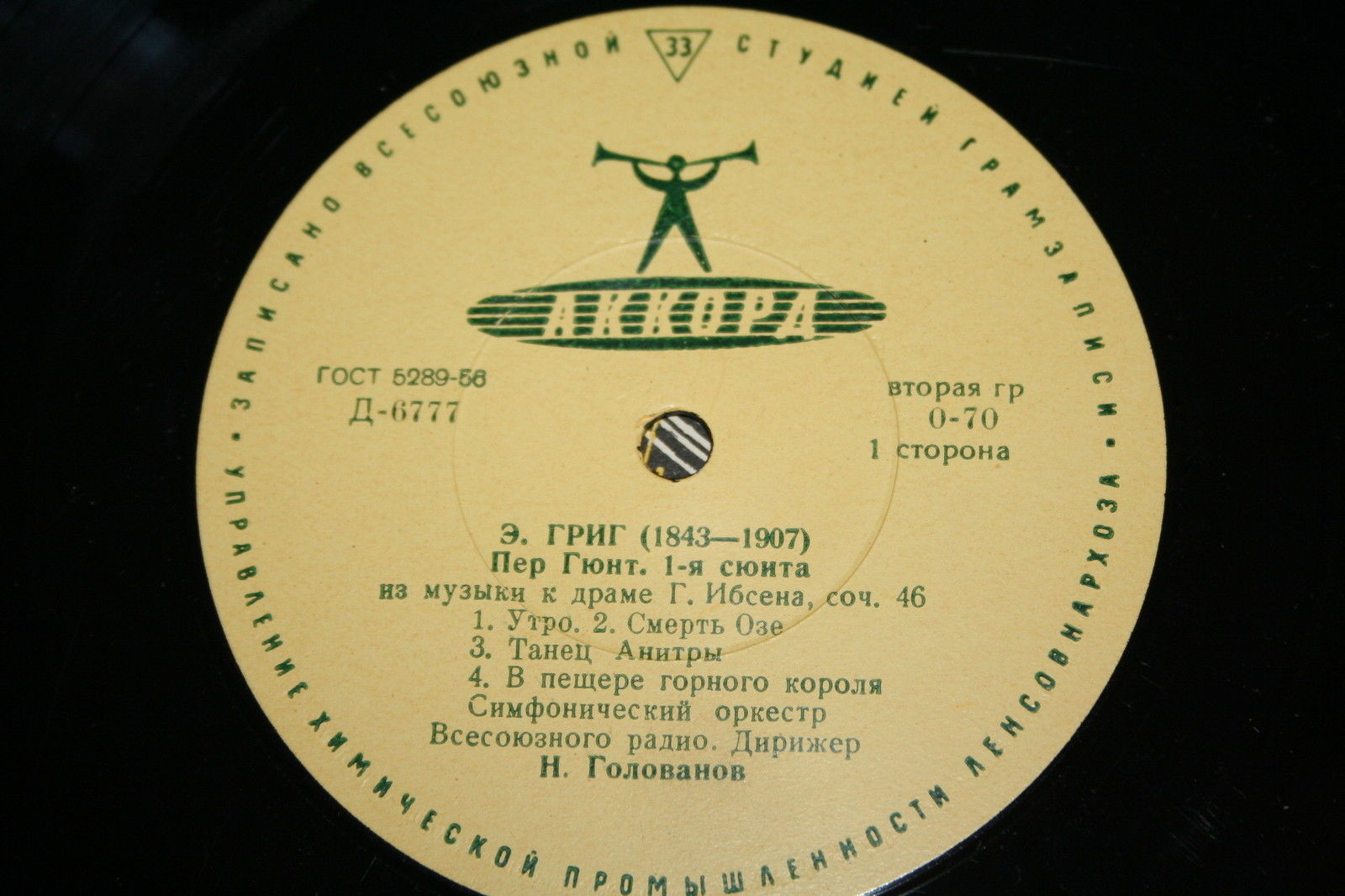 Э. ГРИГ (1843–1907): Сюиты №1 и 2 из музыки к драме Г. Ибсена «Пер Гюнт» (Н. Голованов)