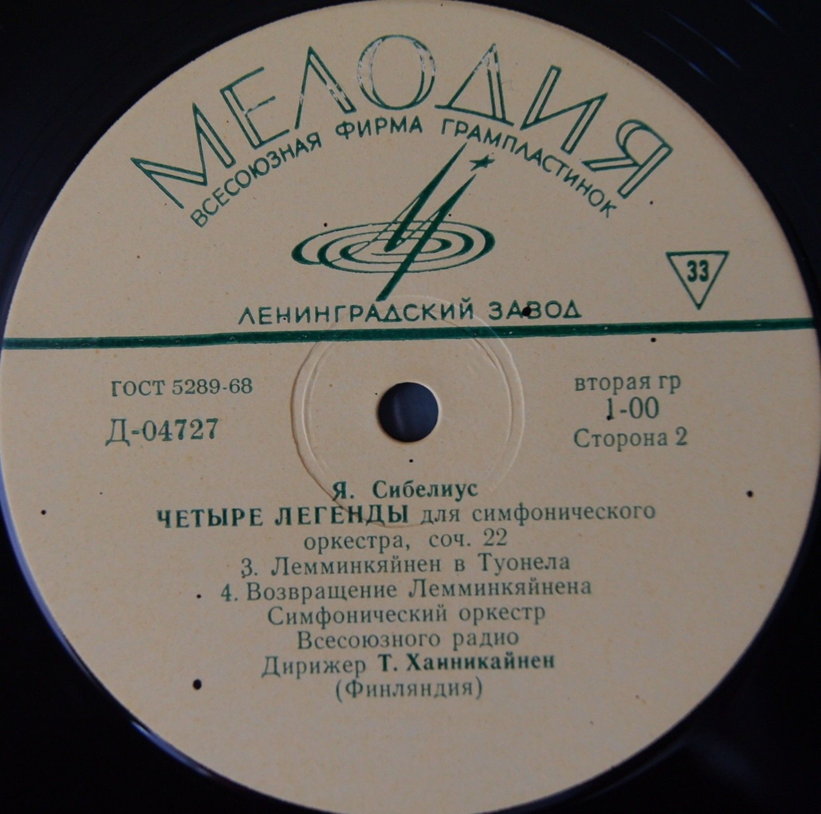 Ян Сибелиус: Четыре легенды для симфонического оркестра, соч. 22