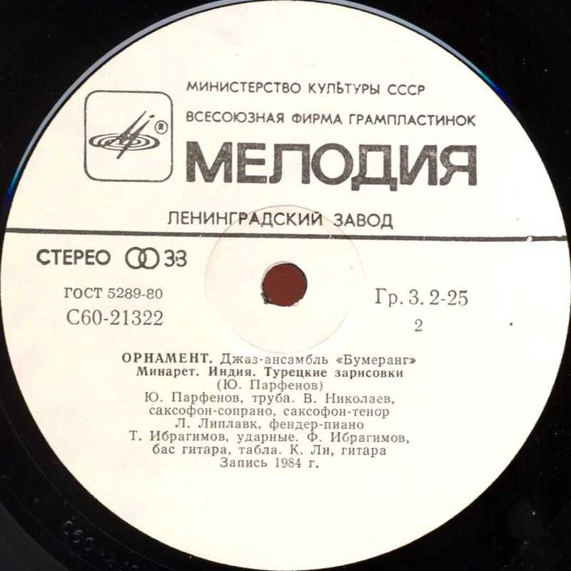 ДЖАЗ-АНСАМБЛЬ "БУМЕРАНГ", рук. Юрий Парфенов