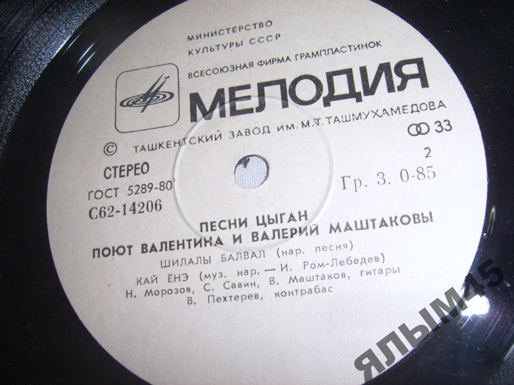 МАШТАКОВЫ Валентина и Валерий. «Песни цыган»: