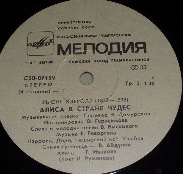 Алиса в стране чудес