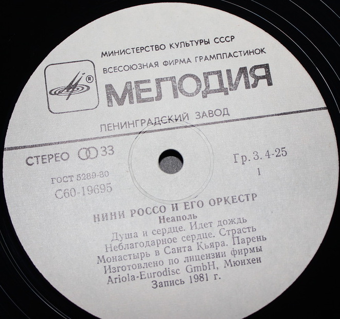 Нини Россо и его оркестр «Неаполь»