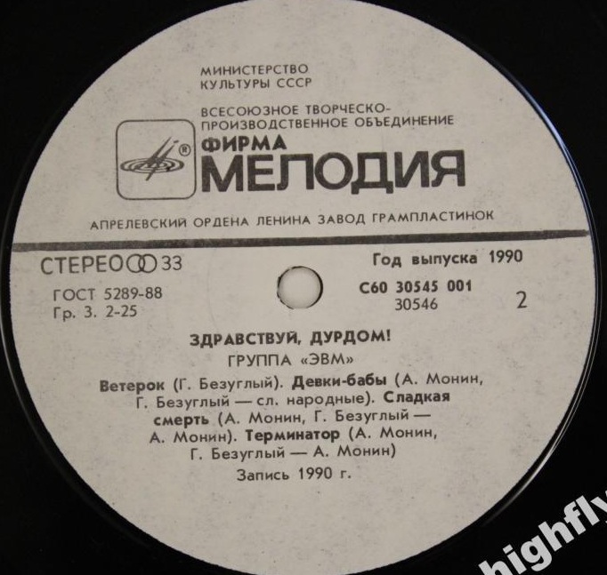 Группа "ЭВМ". «Здравствуй, дурдом!»