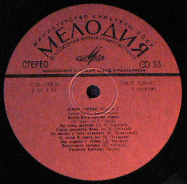 ГУЛЯЕВ Юрий