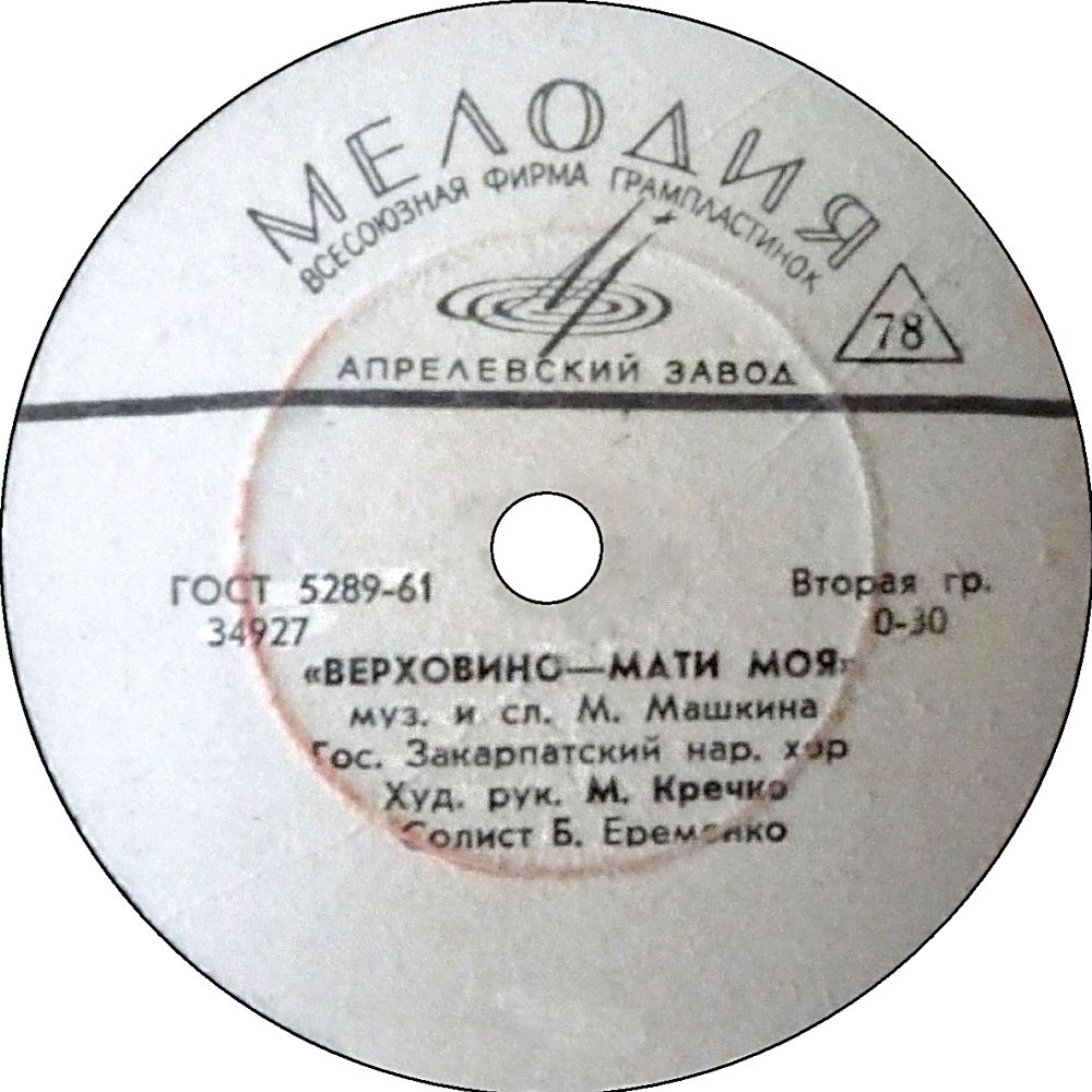 Государственный Закарпатский народный хор – Верховино-мати моя / Кажуть люди, кажуть