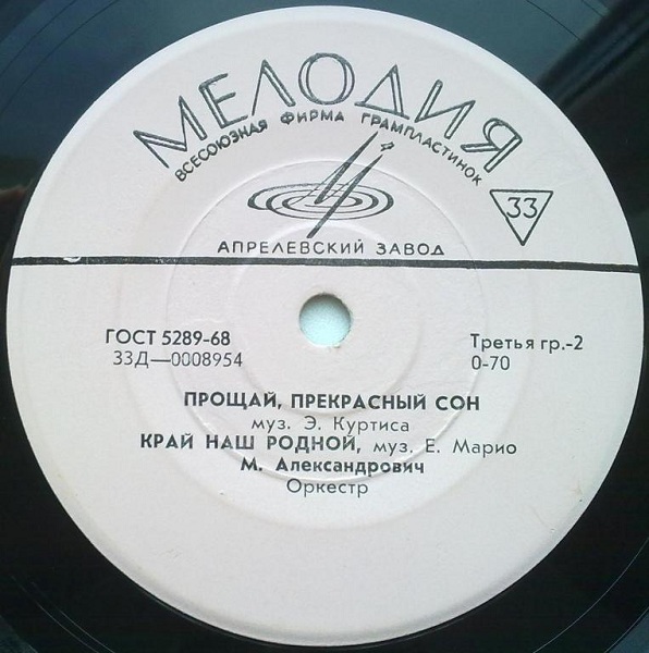 М. Александрович ‎– Итальянские песни