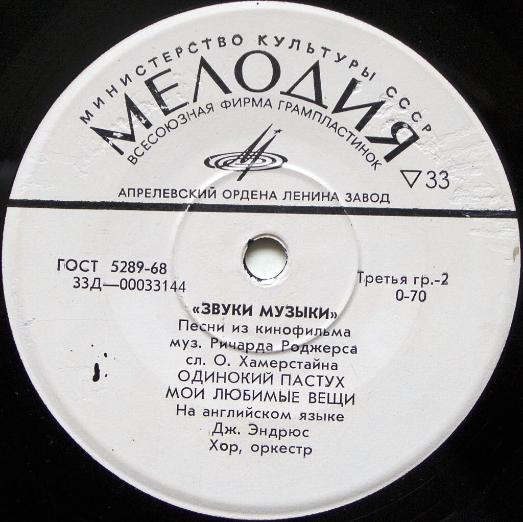 "Звуки музыки". Песни из кинофильма