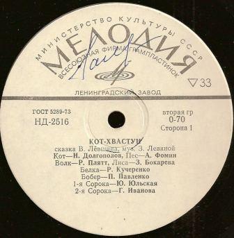 В. Лёвшин. Кот-хвастун